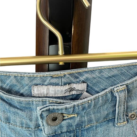 Chico’s Platinum Light Blue Straight Fit Ankle Jeans Stretch Denim Size 2 - Picture 5 of 9